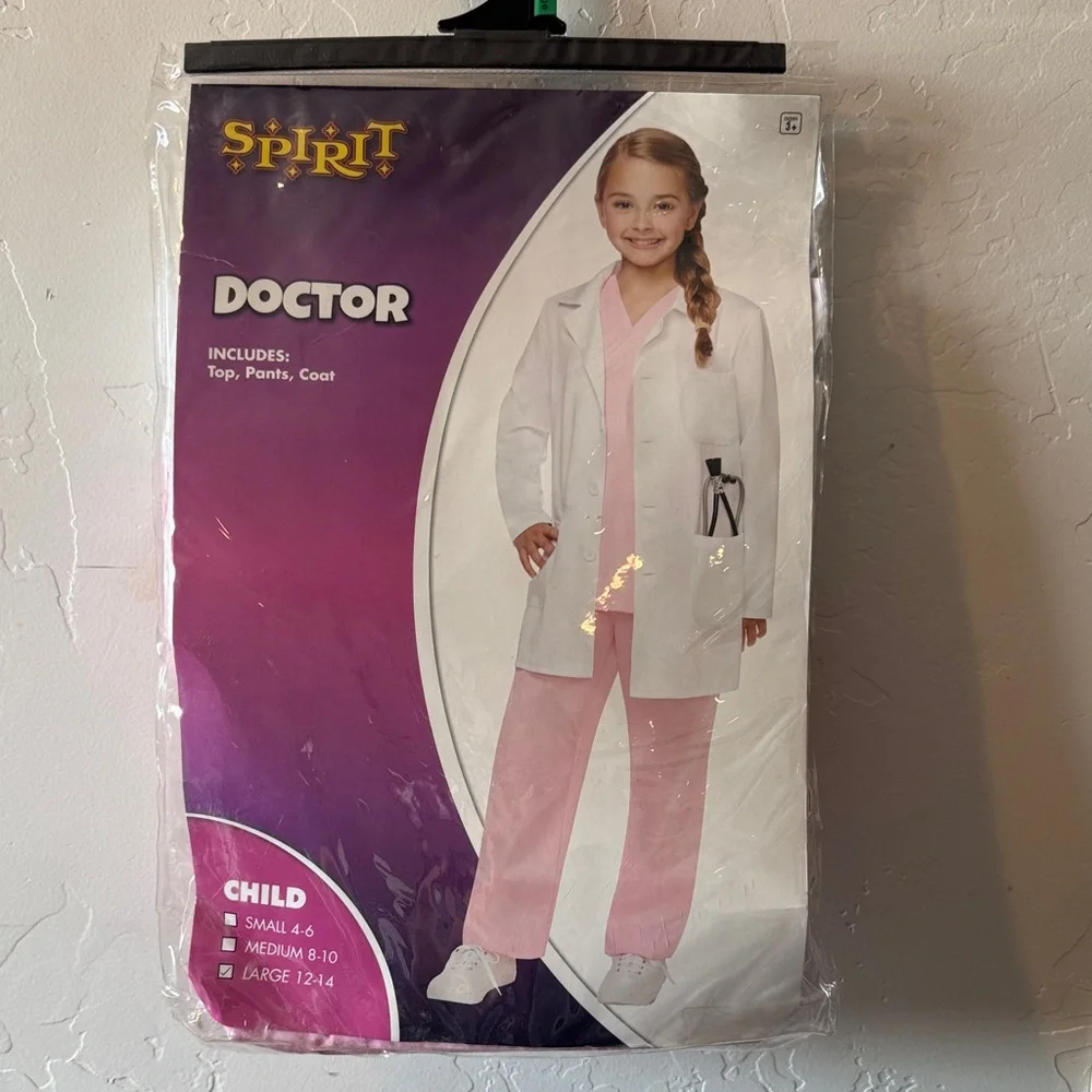 Spirit‎ Kids Doctor Costume - Pink and White - Picture 3 of 9